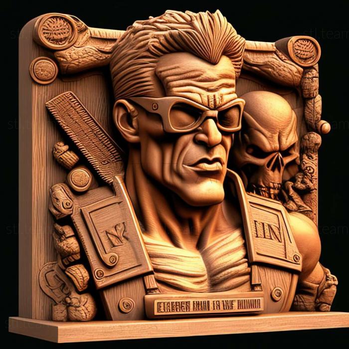 3D модель Игра Duke Nukem 3D, посвященная 20-летию мирового турне (STL)